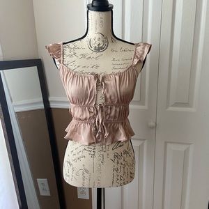 Satin tank top